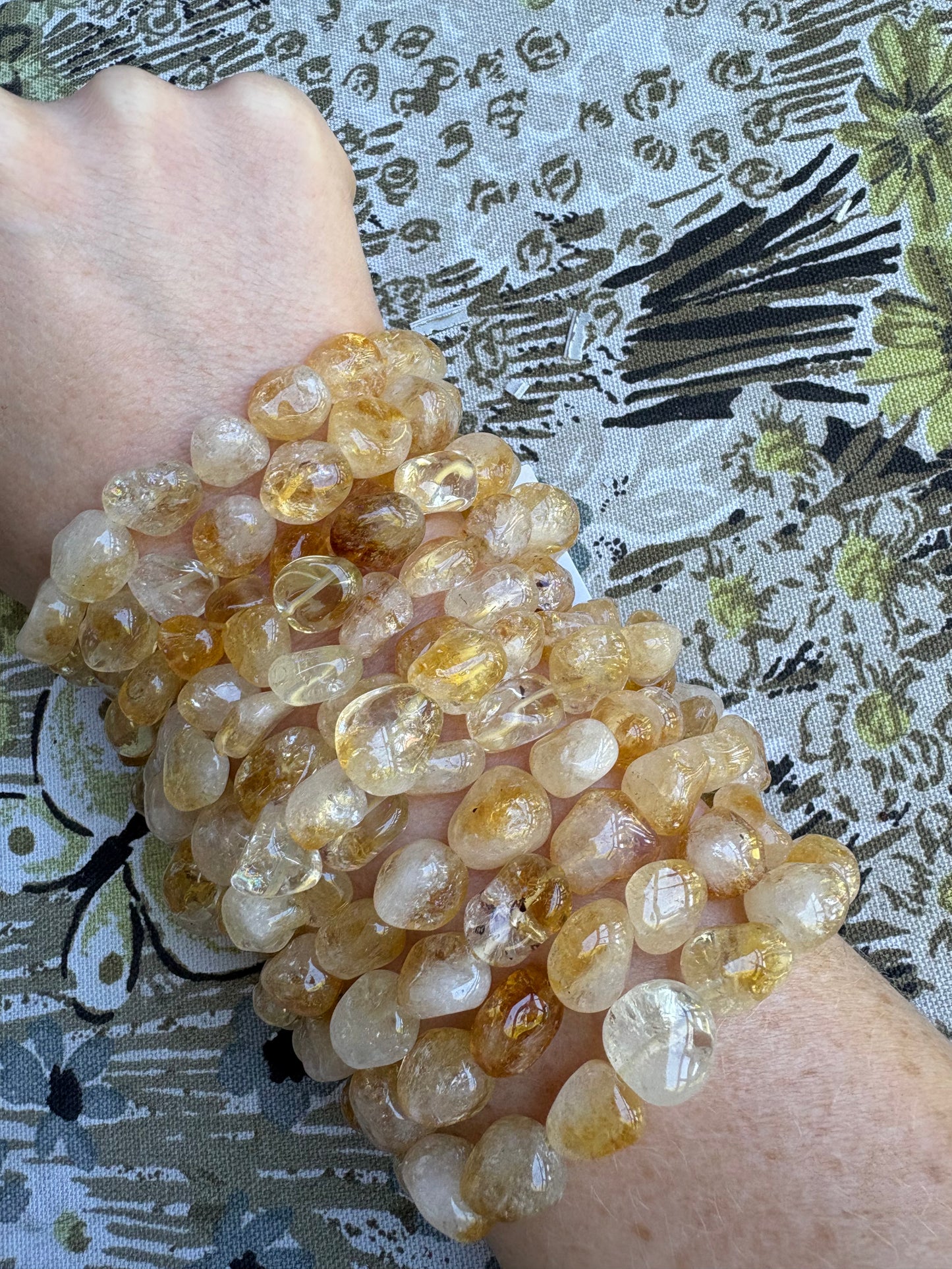Citrine tumbled 8-10mm Bracelet