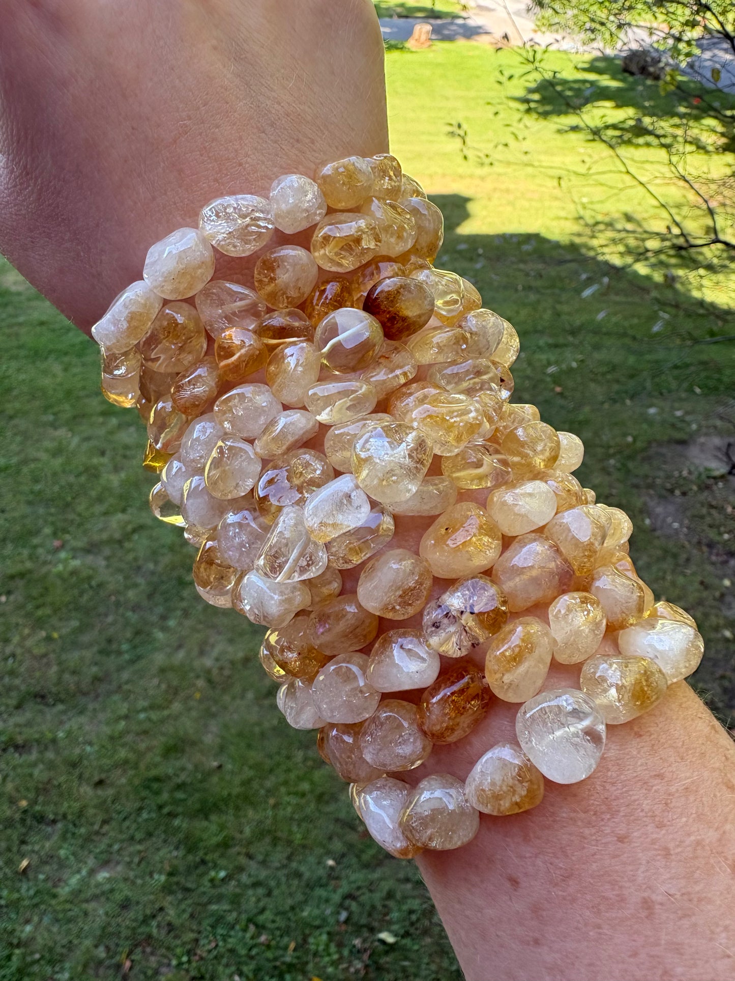 Citrine tumbled 8-10mm Bracelet