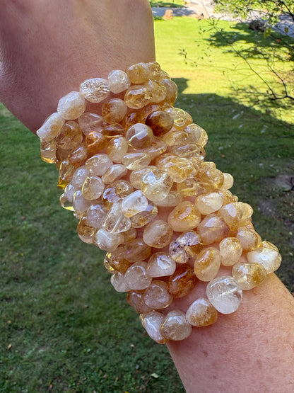 Citrine tumbled 8-10mm Bracelet