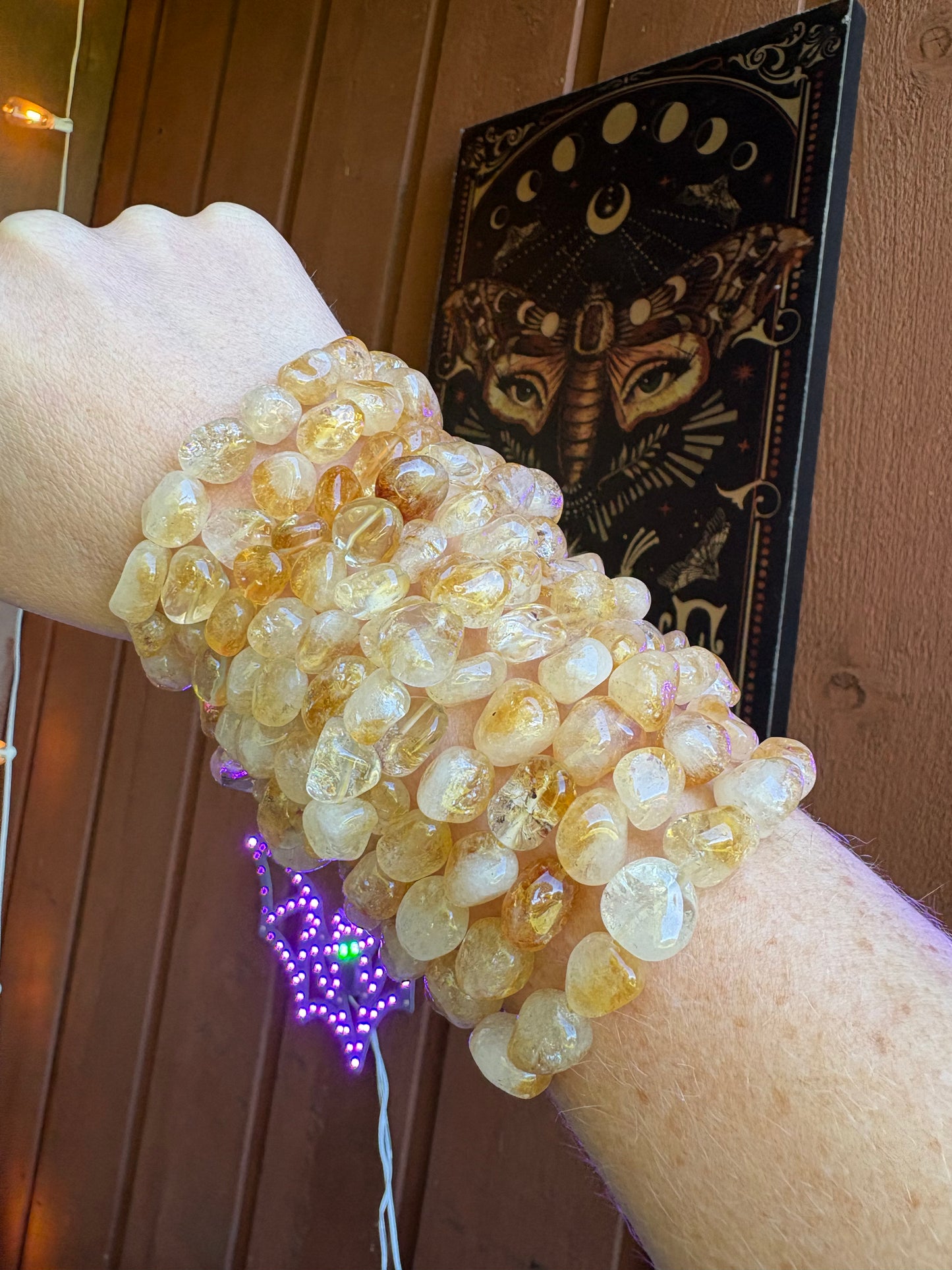 Citrine tumbled 8-10mm Bracelet