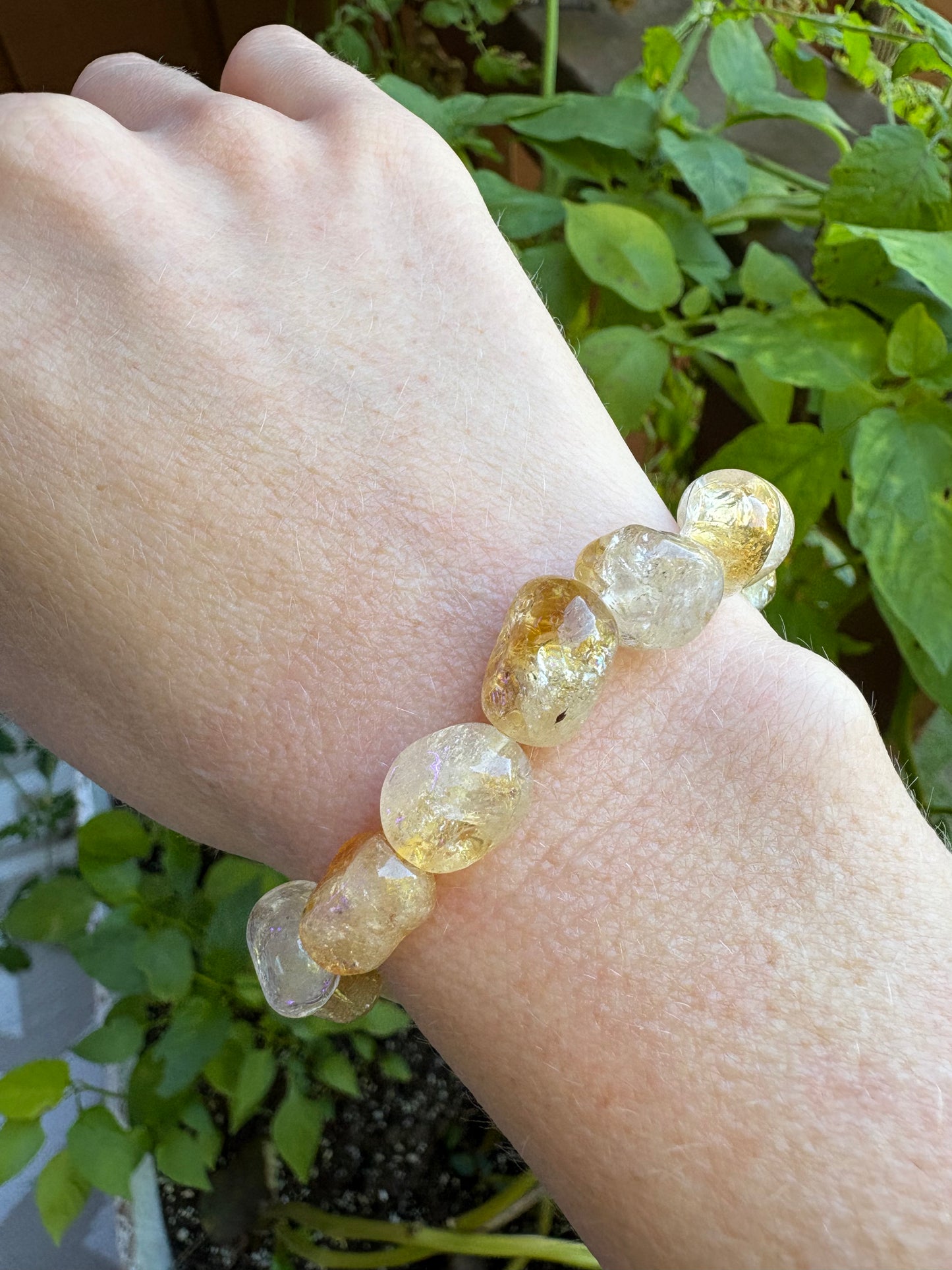 Citrine tumbled 8-10mm Bracelet