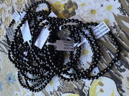 Black Onyx 4mm Bracelet