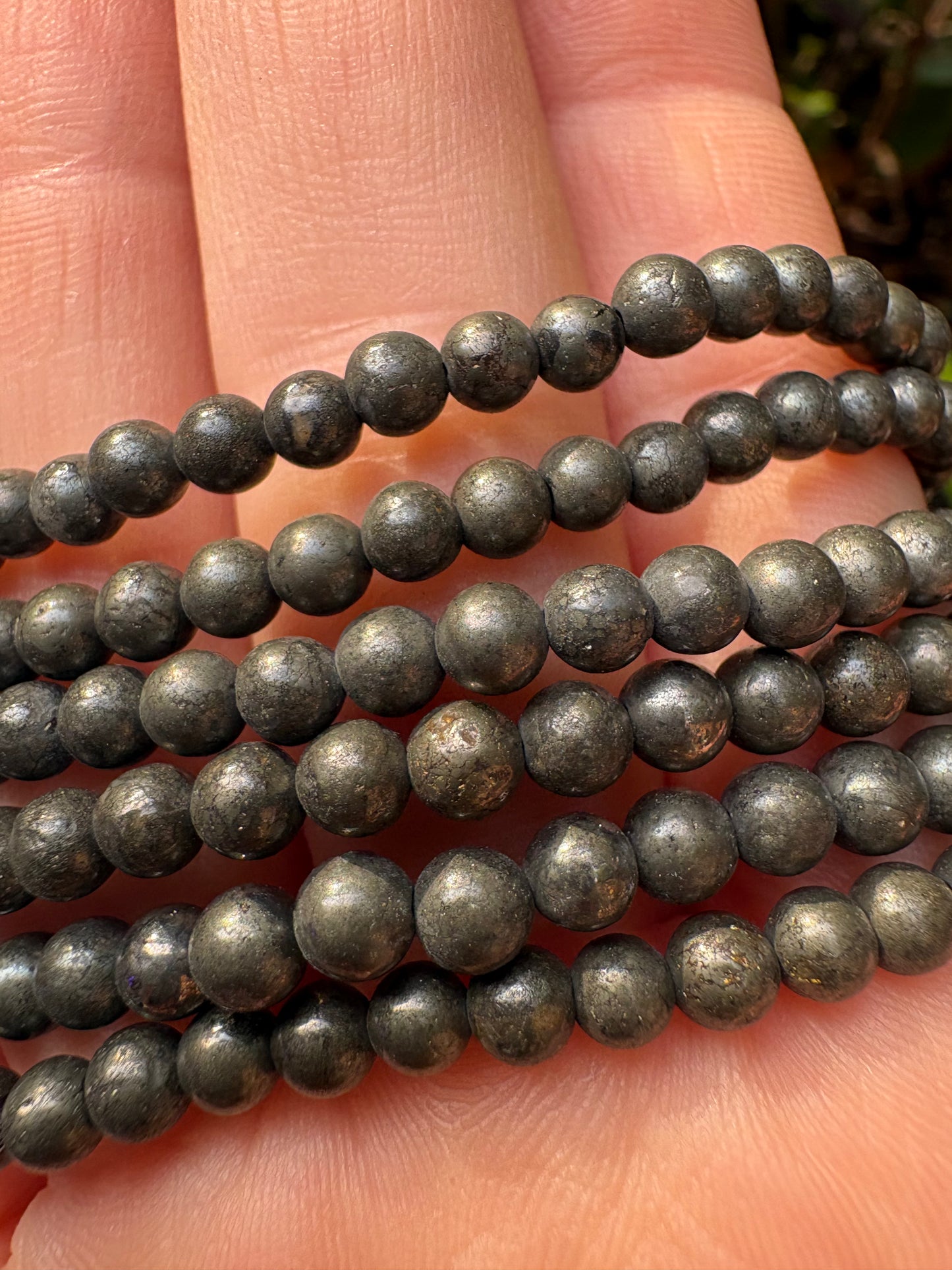 Pyrite 4 mm Bracelet