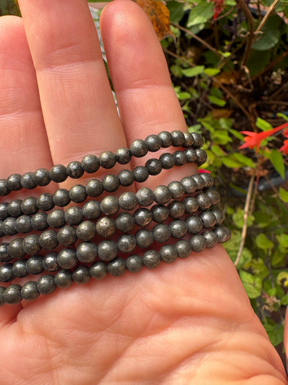 Pyrite 4 mm Bracelet