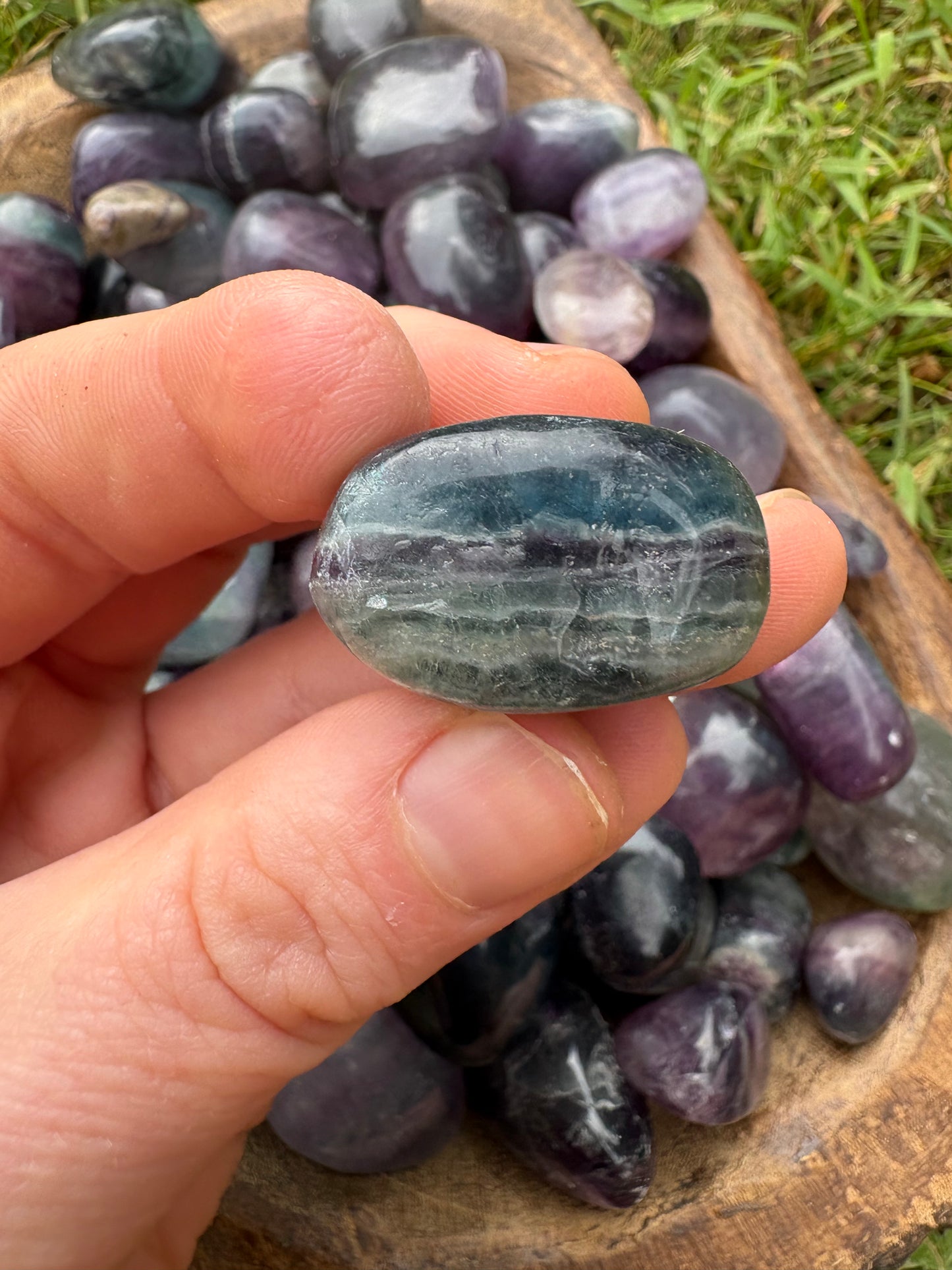 Rainbow Fluorite Tumble – Focus, Clarity & Energy Balancing Crystal