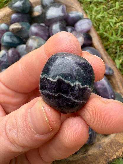 Rainbow Fluorite Tumble – Focus, Clarity & Energy Balancing Crystal