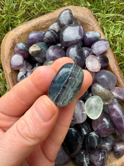 Rainbow Fluorite Tumble – Focus, Clarity & Energy Balancing Crystal