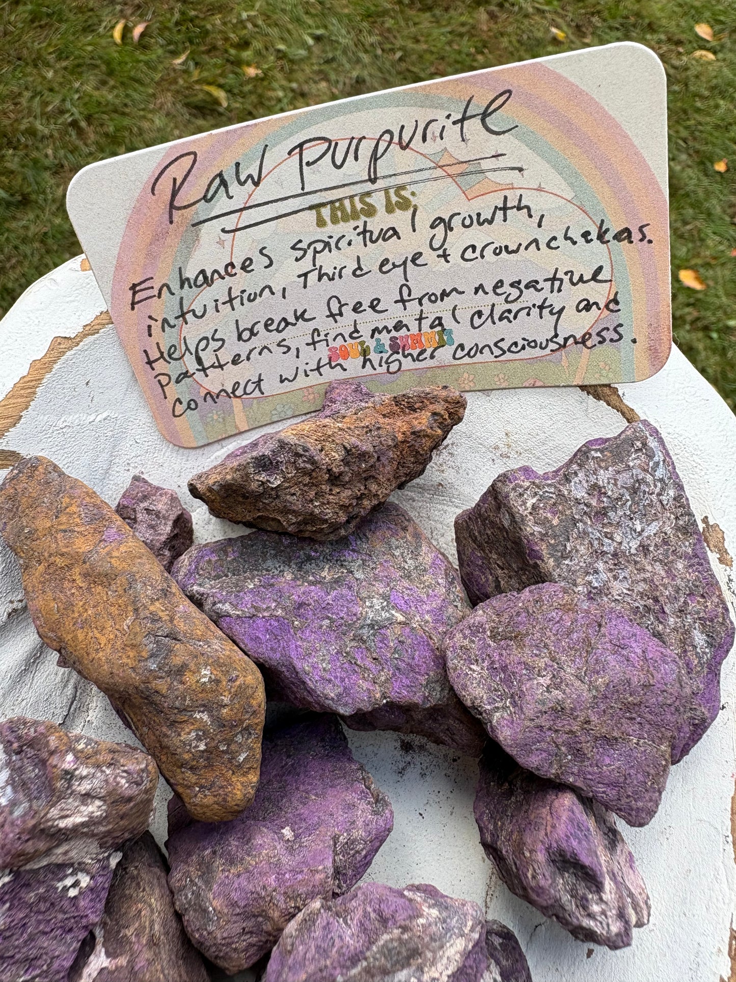 Purpurite Crystal – Spiritual Insight, Intuition & Self-Expression