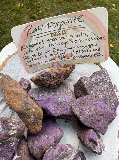 Purpurite Crystal – Spiritual Insight, Intuition & Self-Expression