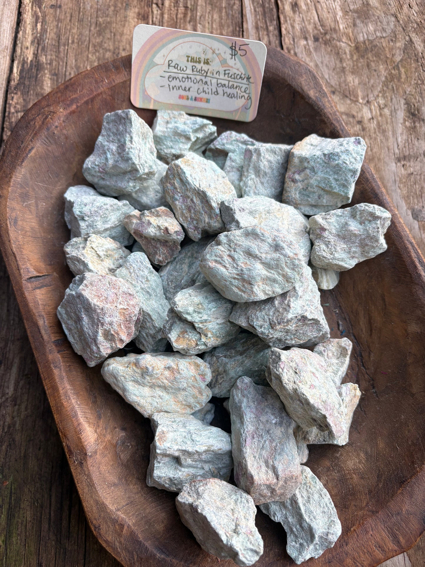 Ruby in Fuchsite Crystal – Heart Healing, Passion & Spiritual Growth