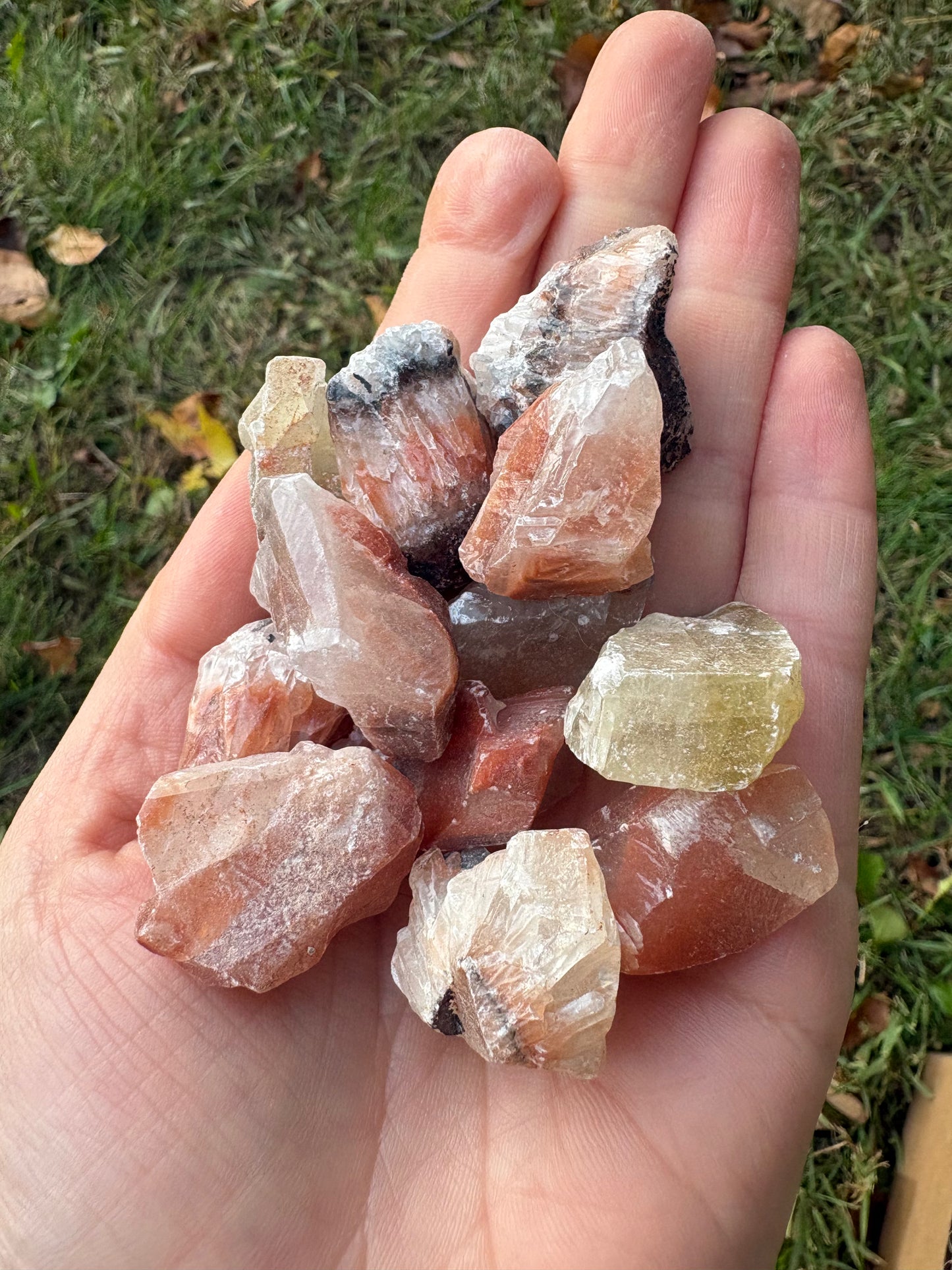 Tri-Color Calcite Crystal – Creativity, Grounding & Personal Power