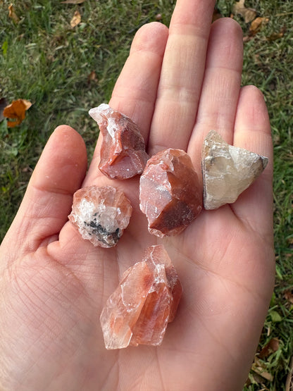 Tri-Color Calcite Crystal – Creativity, Grounding & Personal Power