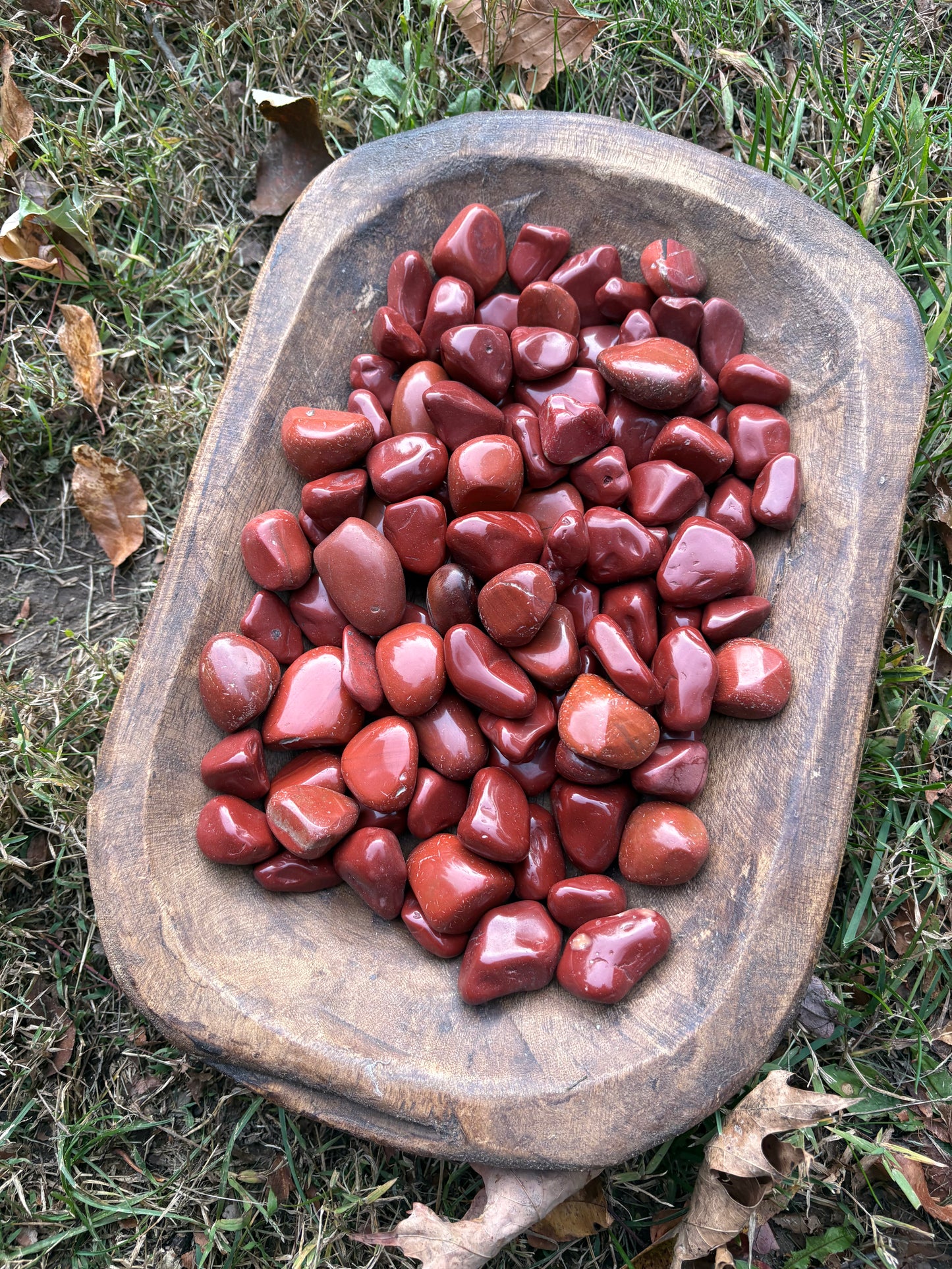 Red Jasper Tumbled Stone – Grounding, Courage & Vitality