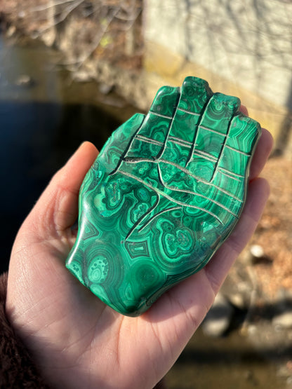 Malachite Hand Carving