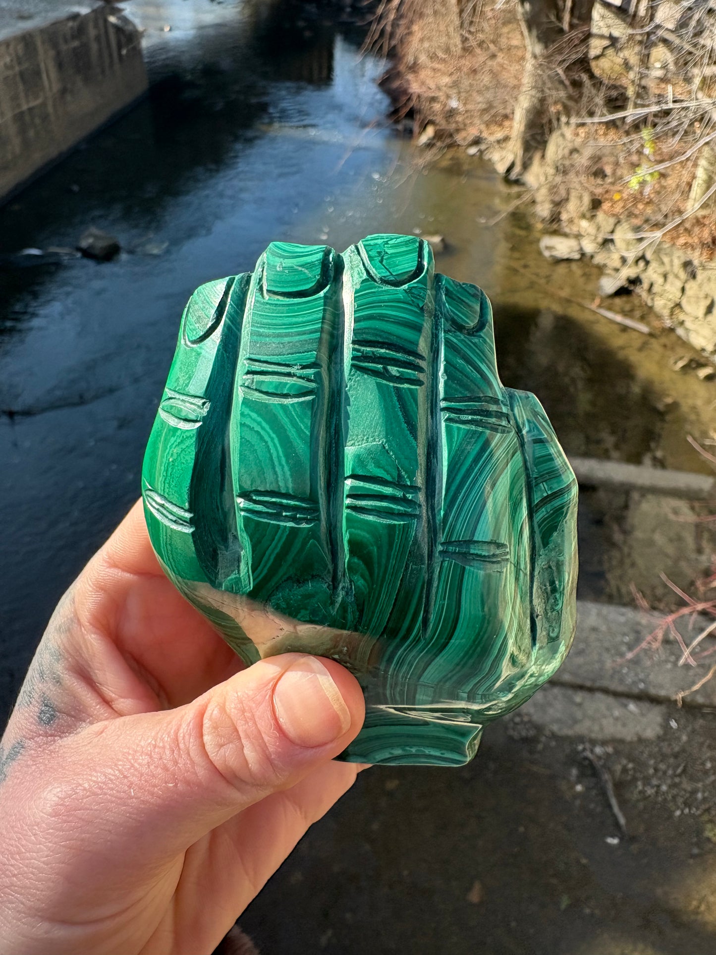 Malachite Hand Carving