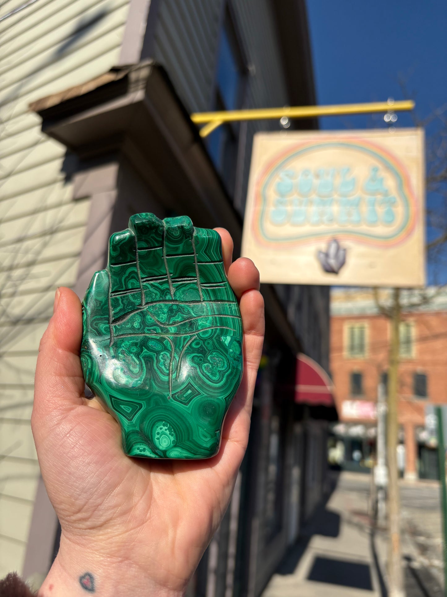 Malachite Hand Carving