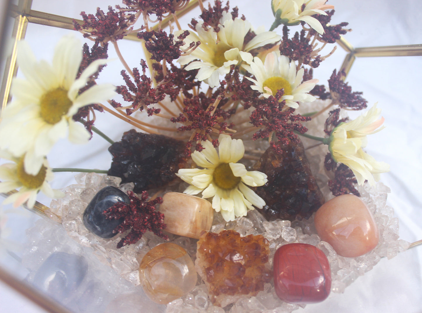 Crystal Geode Terrarium Heat Treated Citrine - Forged Flame