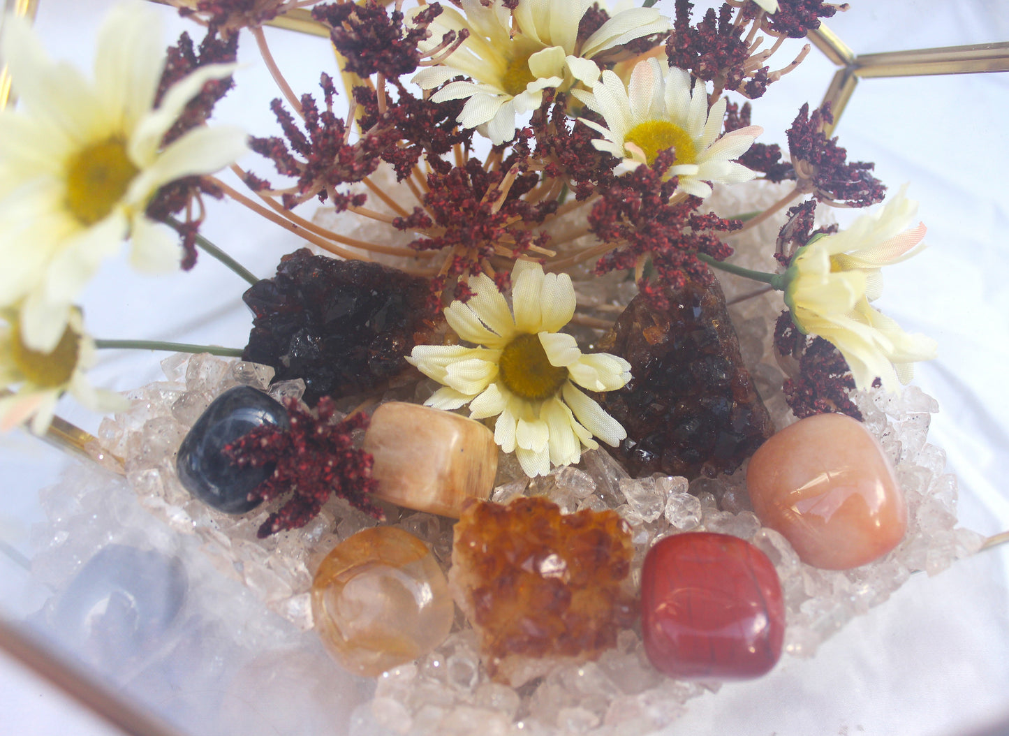 Crystal Geode Terrarium Heat Treated Citrine - Forged Flame