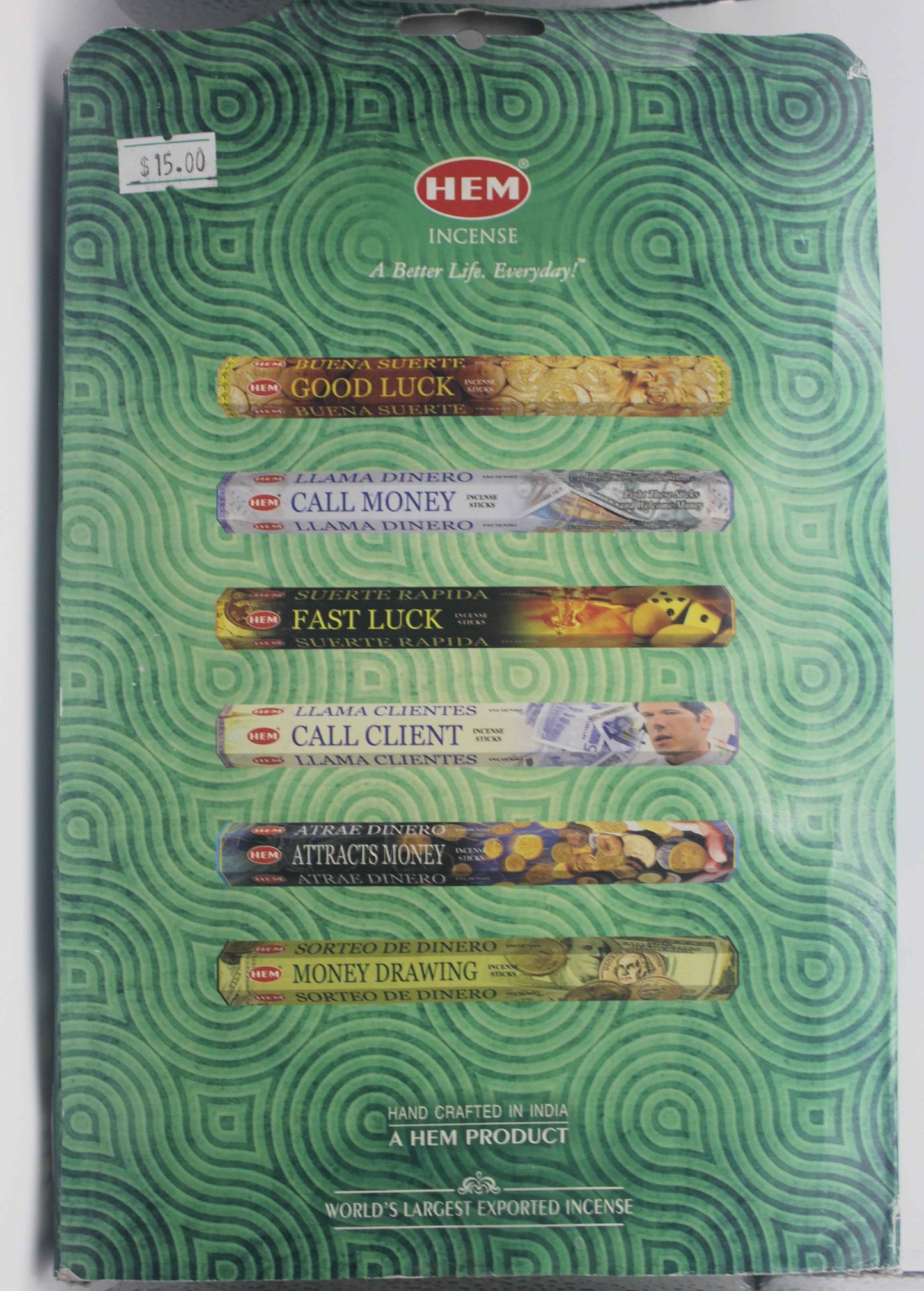 HEM Money Series Incense Pack 6-in-1 Collection