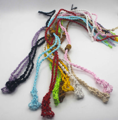 Macrame Crystal Cage Necklace - Adjustable and Customizable