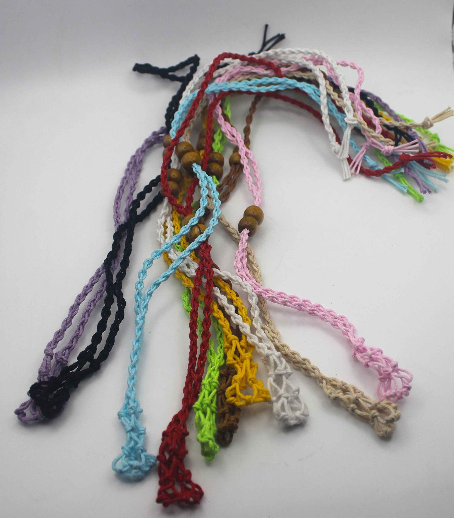 Macrame Crystal Cage Necklace - Adjustable and Customizable