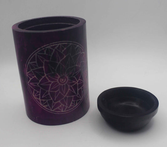 Purple Lotus Mandala Essential Oil Burner