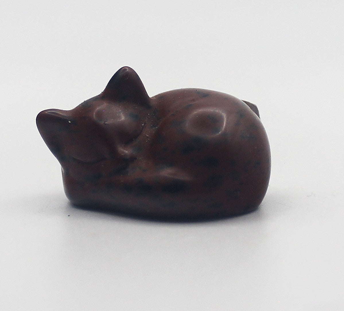 Mahogany Obsidian Sleeping Cat