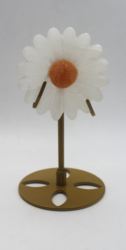 Selenite Daisy Flower