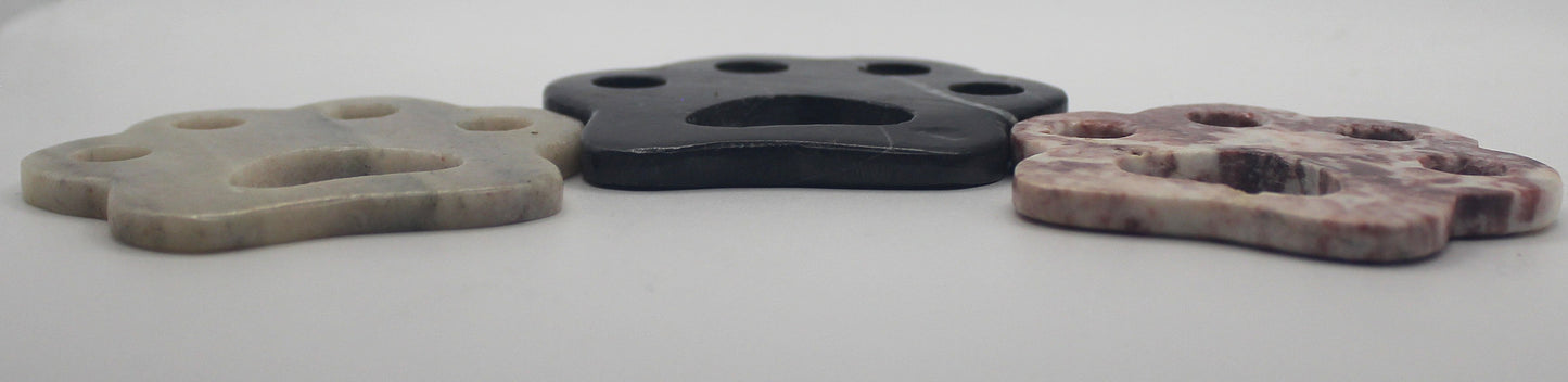 Pawprint Crystal Carving