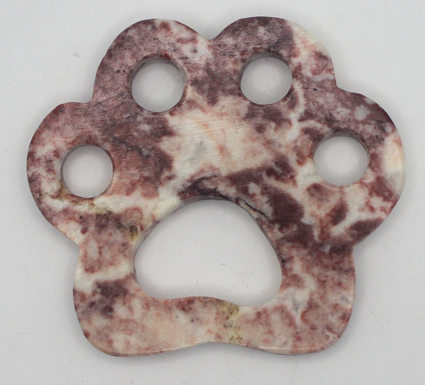 Pawprint Crystal Carving