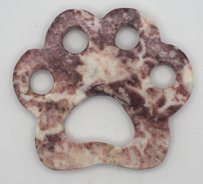 Pawprint Crystal Carving