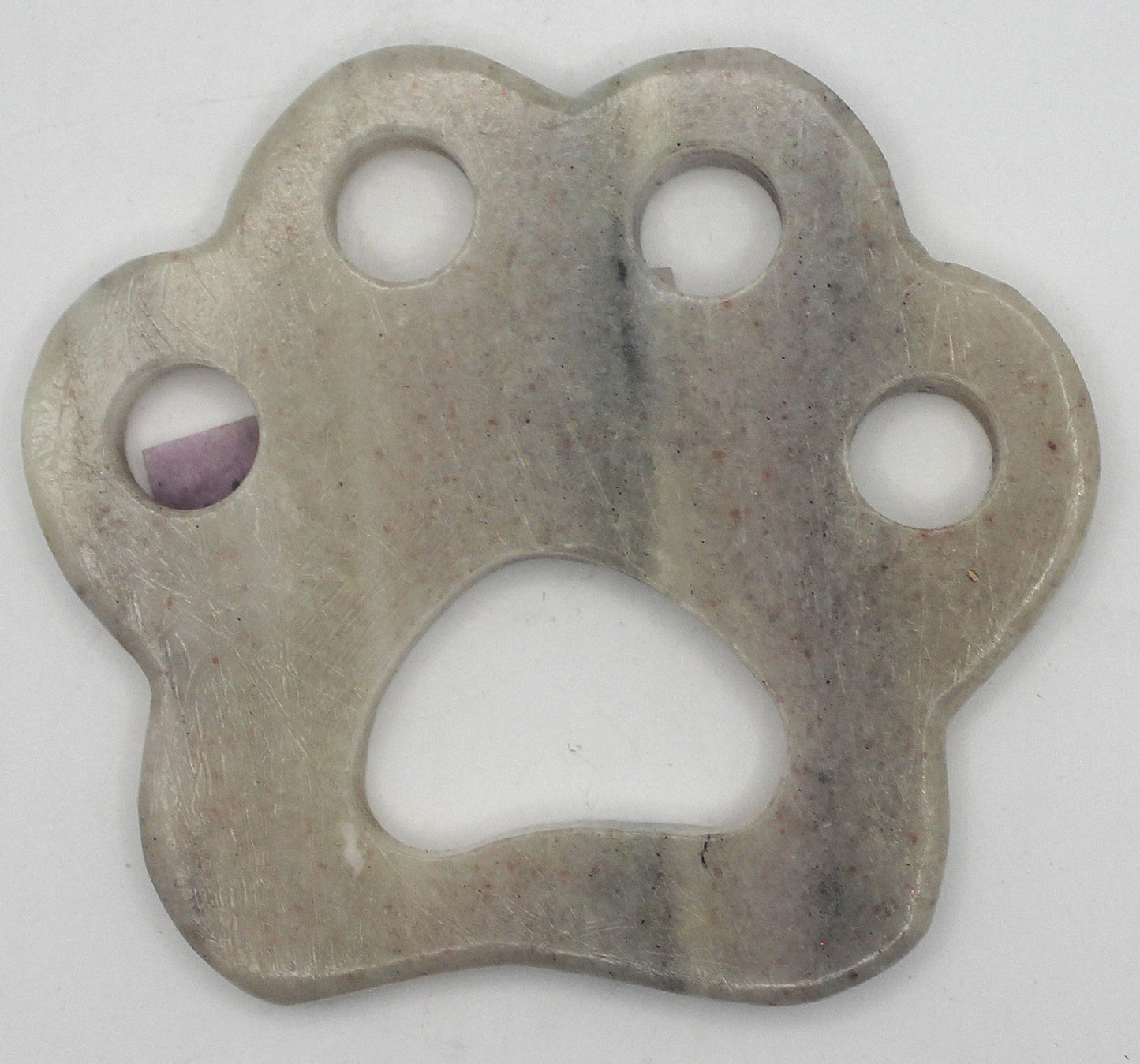 Pawprint Crystal Carving