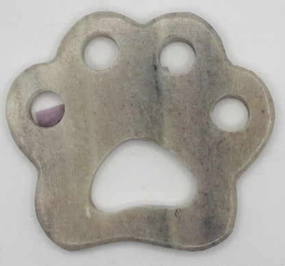 Pawprint Crystal Carving