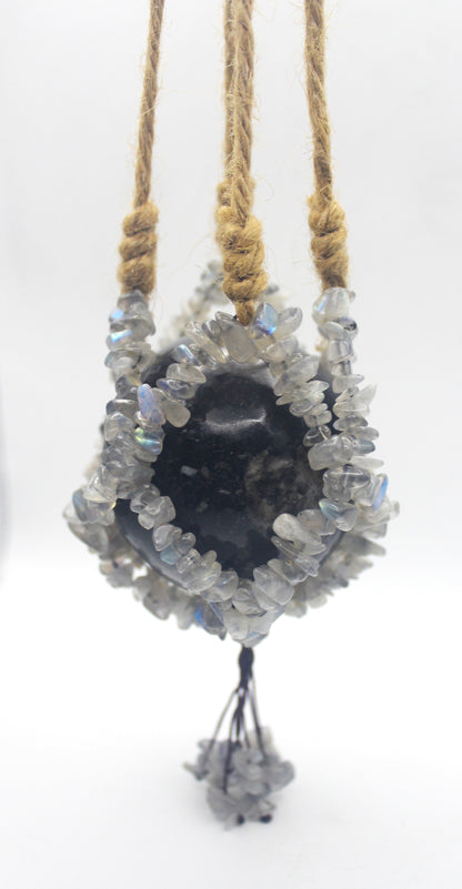 Crystal Chip Sphere Hanger