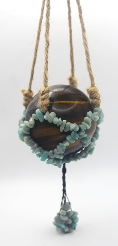 Crystal Chip Sphere Hanger