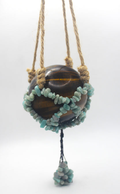 Crystal Chip Sphere Hanger