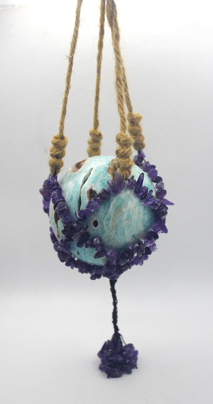 Crystal Chip Sphere Hanger