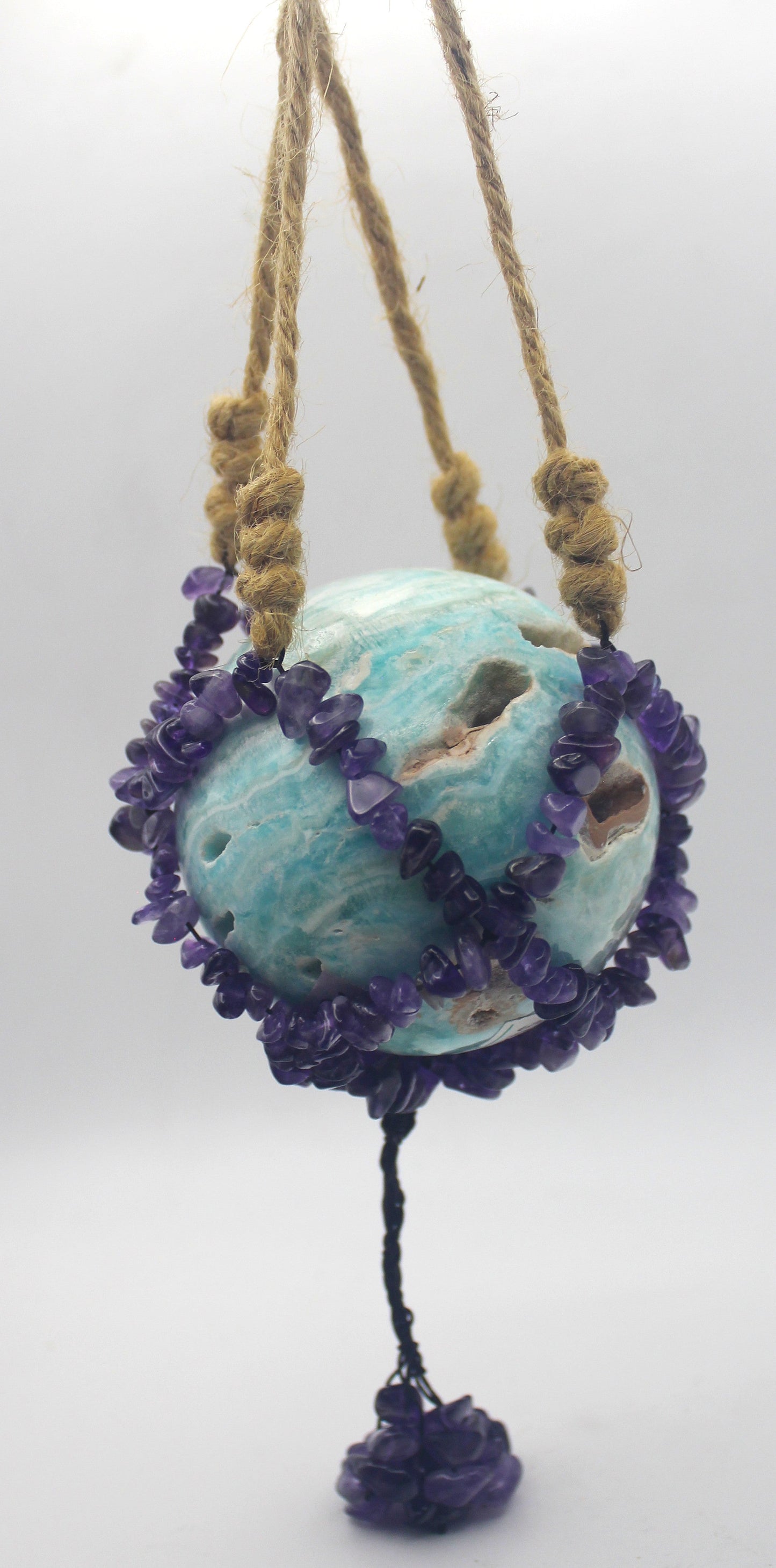 Crystal Chip Sphere Hanger