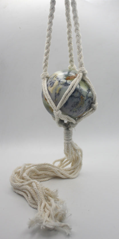 Macramé Crystal Sphere Hanger