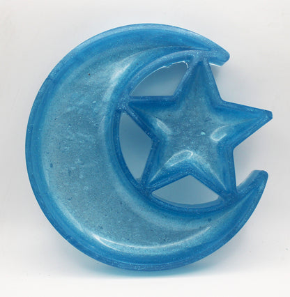 Resin Moon and Star Trinket Tray