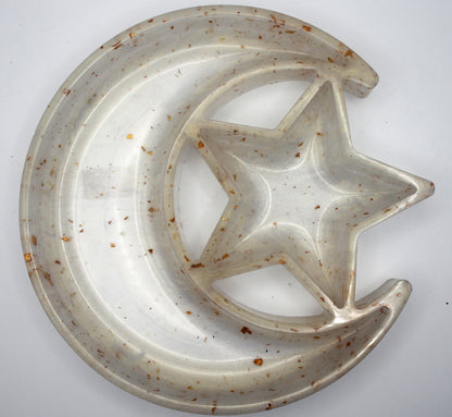 Resin Moon and Star Trinket Tray