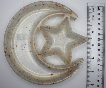 Resin Moon and Star Trinket Tray
