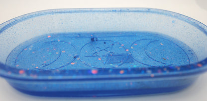Resin Triple Moon Trinket Tray