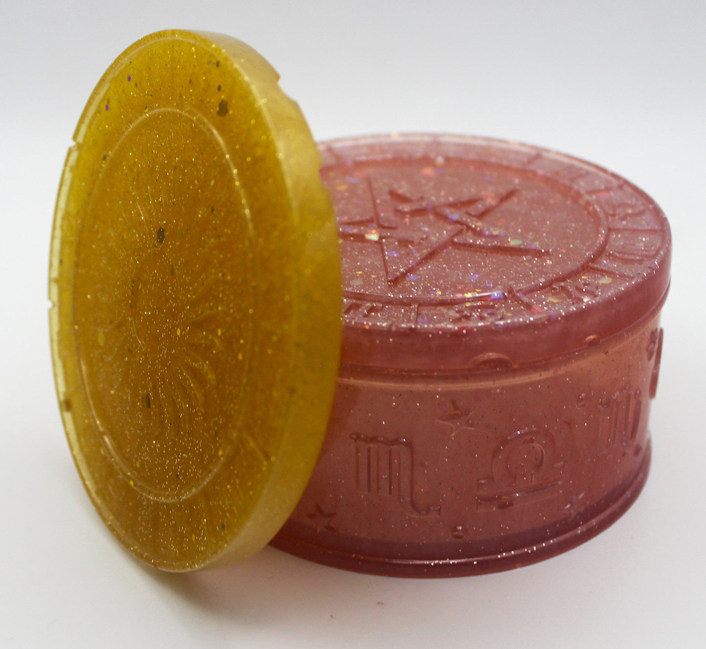 Zodiac Trinket Box with Sun and Star Lids