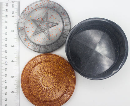 Zodiac Trinket Box with Sun and Star Lids