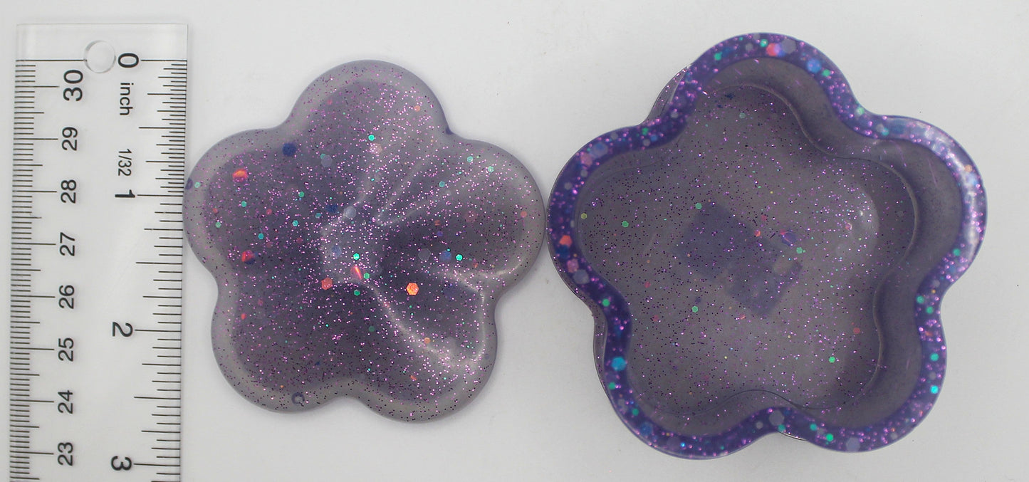 Resin Flower Trinket Box