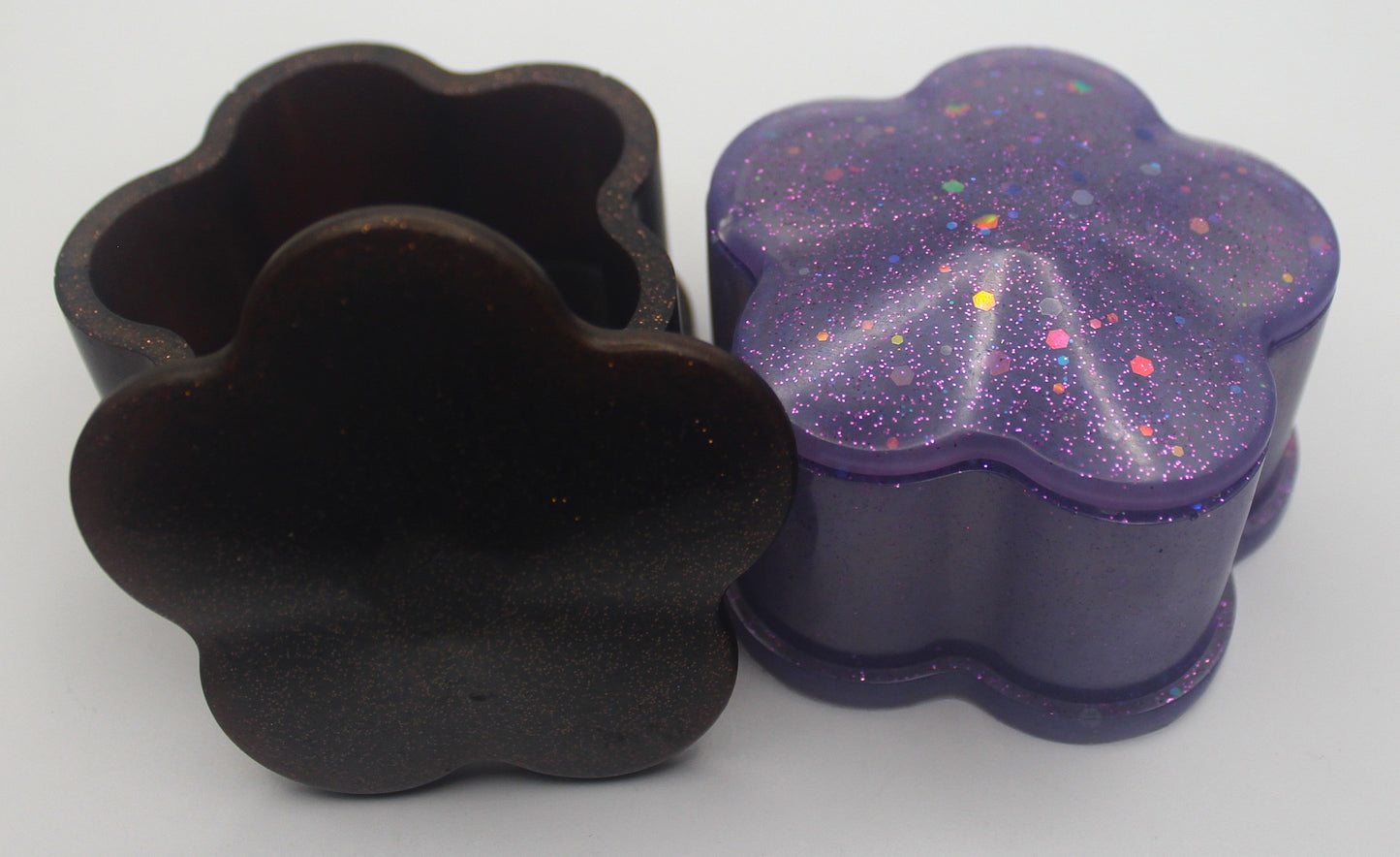 Resin Flower Trinket Box