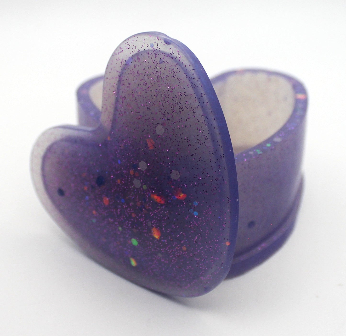 Resin Heart Trinket Box
