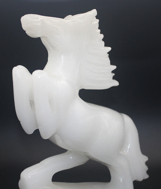 White Calcite Horse