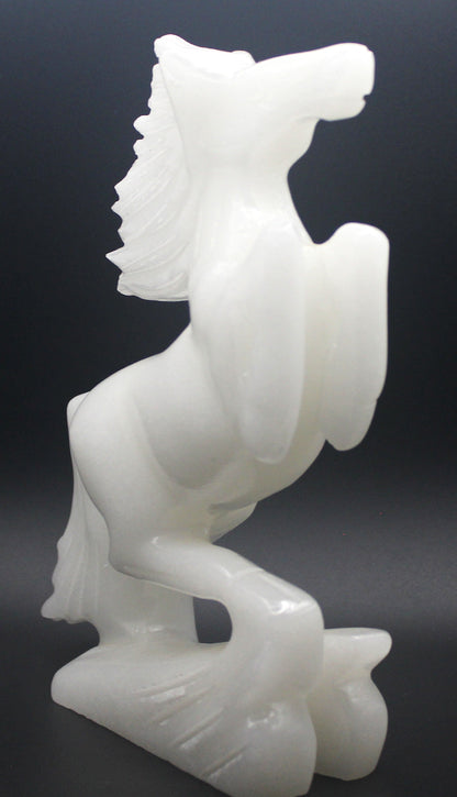 White Calcite Horse